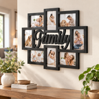 Family Decorative Wall Collage Frame – Black