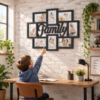 Family Decorative Wall Collage Frame – Black