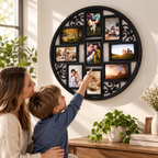 Modern Black Collage Wall Frame – 9 Photos
