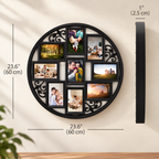 Modern Black Collage Wall Frame – 9 Photos